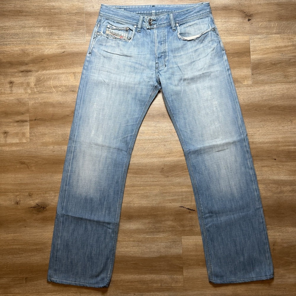 Vintage Diesel Rabox Jeans Men 32x31 Blue Relaxed Straight Made in Italy Y2K